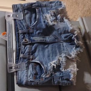American Eagle blue jean cutoff shorts